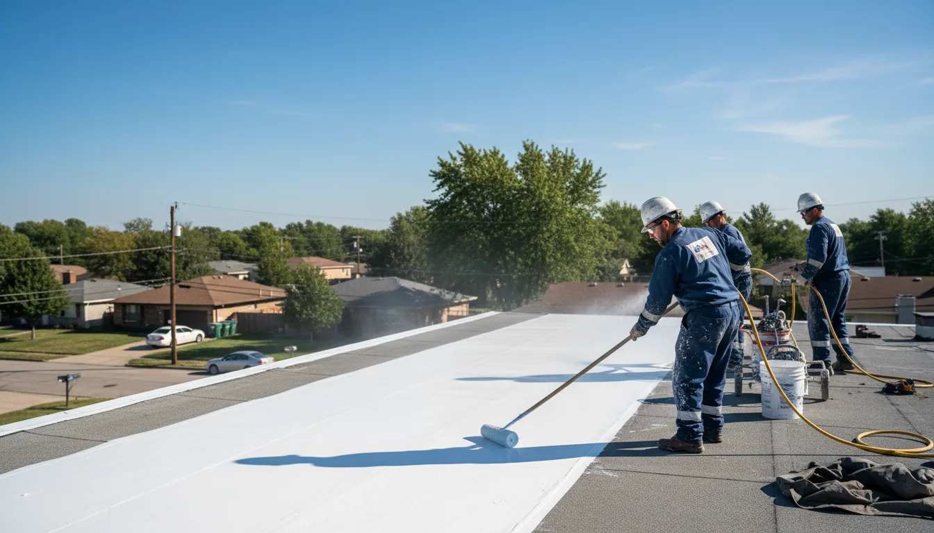 Commercial roof coating in Flossmoor, IL near me